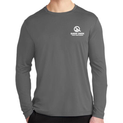 Drifit UPF 50 Long Sleeve White Logo Thumbnail
