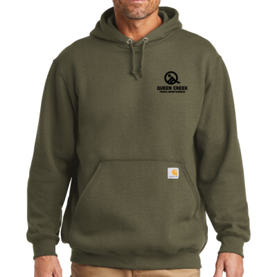 Carhartt Midweight Hooded Sweatshirt - Black logo Thumbnail