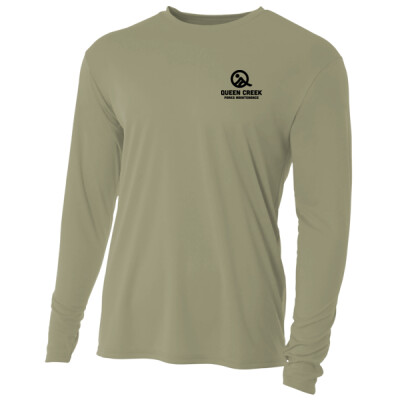A4 UPF 44 Cooling Long Sleeve Performance Tee - Black Logo Thumbnail